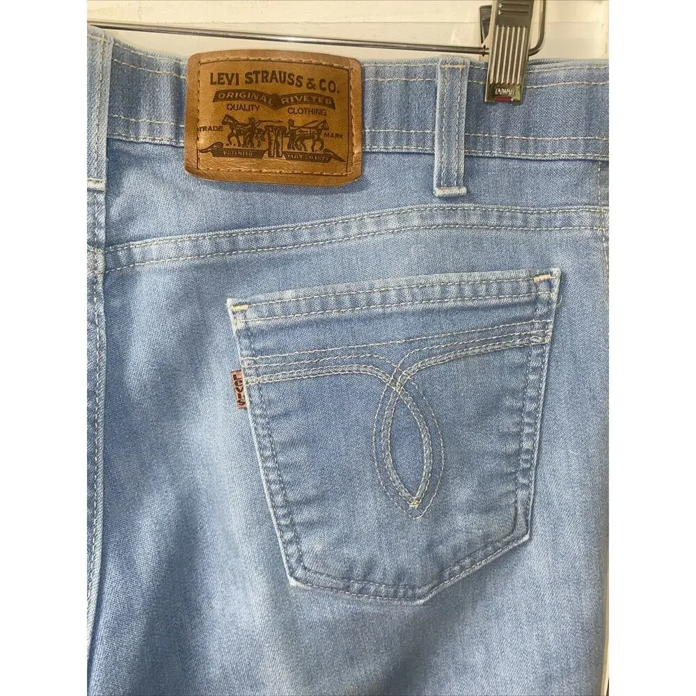 Vintage Levi’s Action Jeans 36x29 Fits 34 Or 35 USA Made Blue Denim 100% Cotton